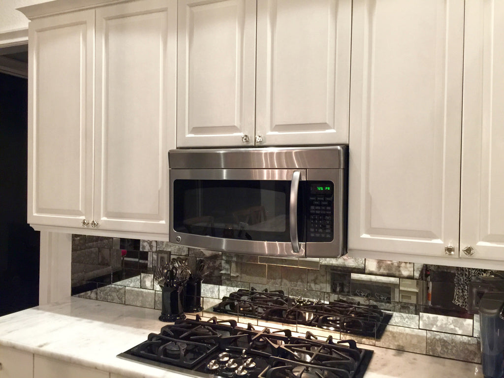 Antique Mirror Subway Tiles: Our Own Little Phenom